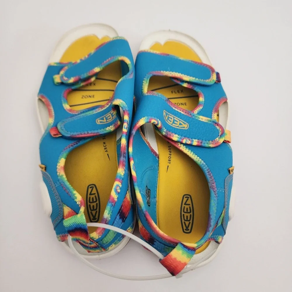 New Keen Sandals Big Kid Knotch Creek Open Toe Water Shoes Adjust‎ Sz 6